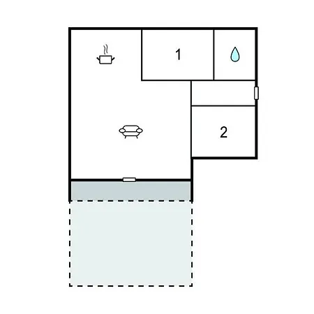 2 Bedroom Gorgeous In * Græsted