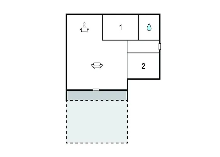 2 Bedroom Beautiful In * Graested